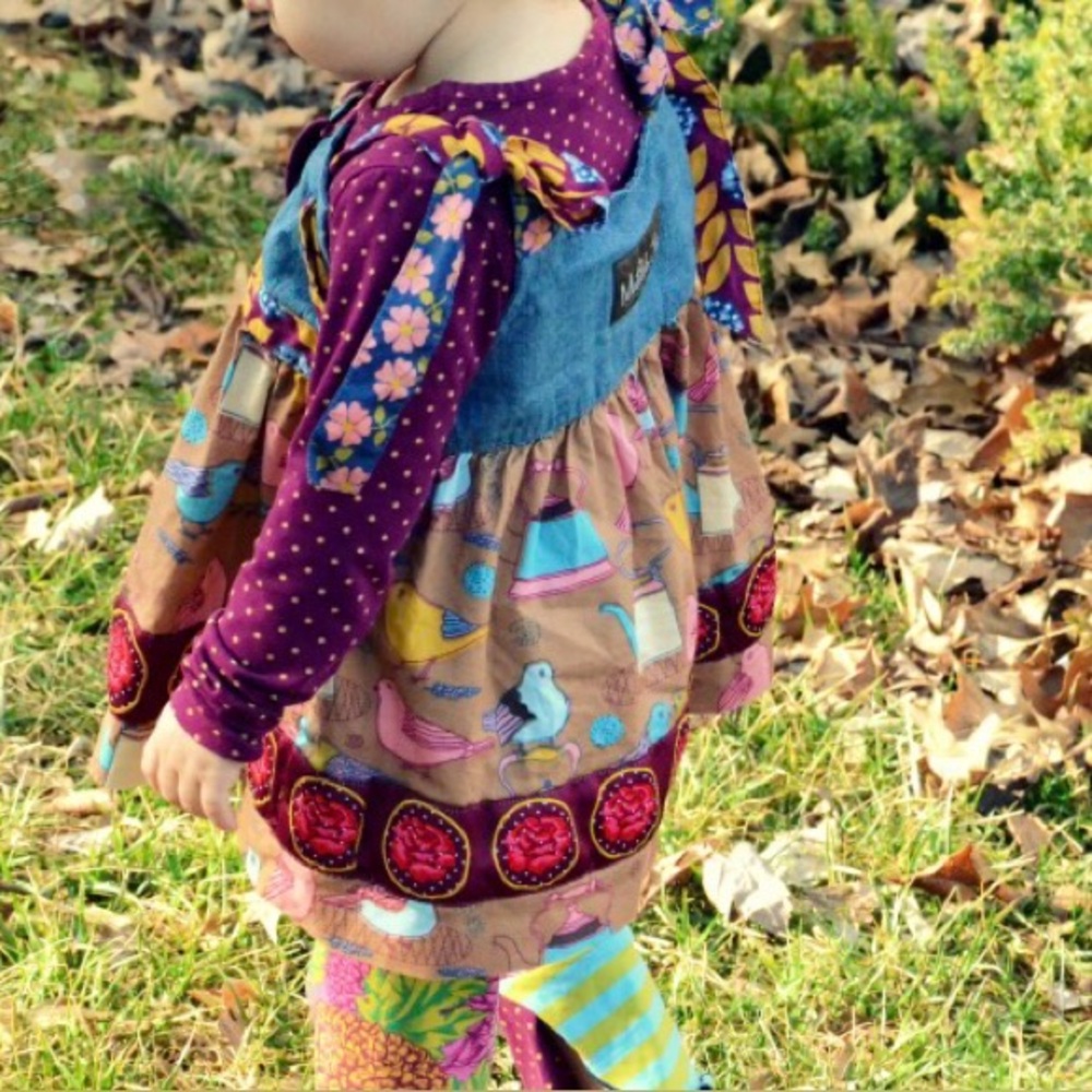 Matilda Jane dove knot paint by numbers collection top/dress